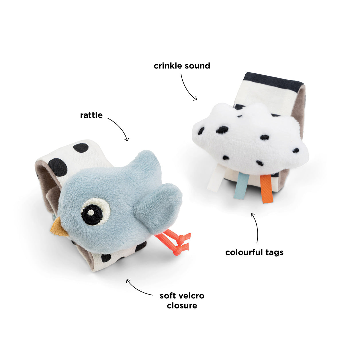 ROCAS COM VELCRO HAPPY CLOUDS - AZUL