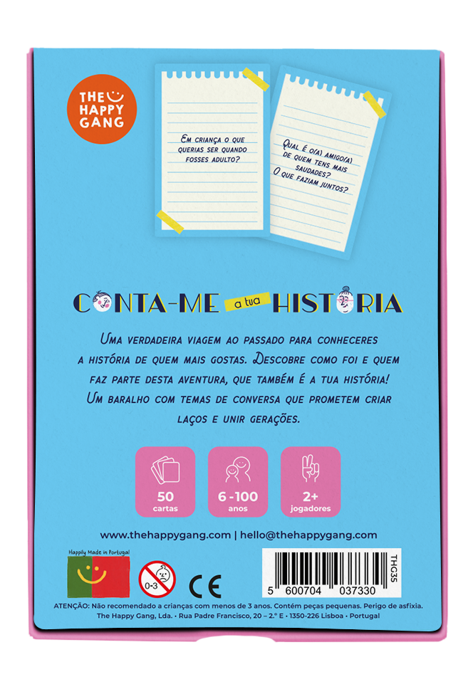 DESBLOQUEADORES DE CONVERSA - CONTA-ME A TUA HISTÓRIA
