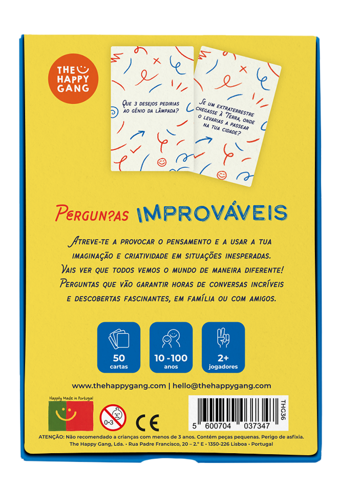 DESBLOQUEADORES DE CONVERSA - PERGUNTAS IMPROVÁVEIS