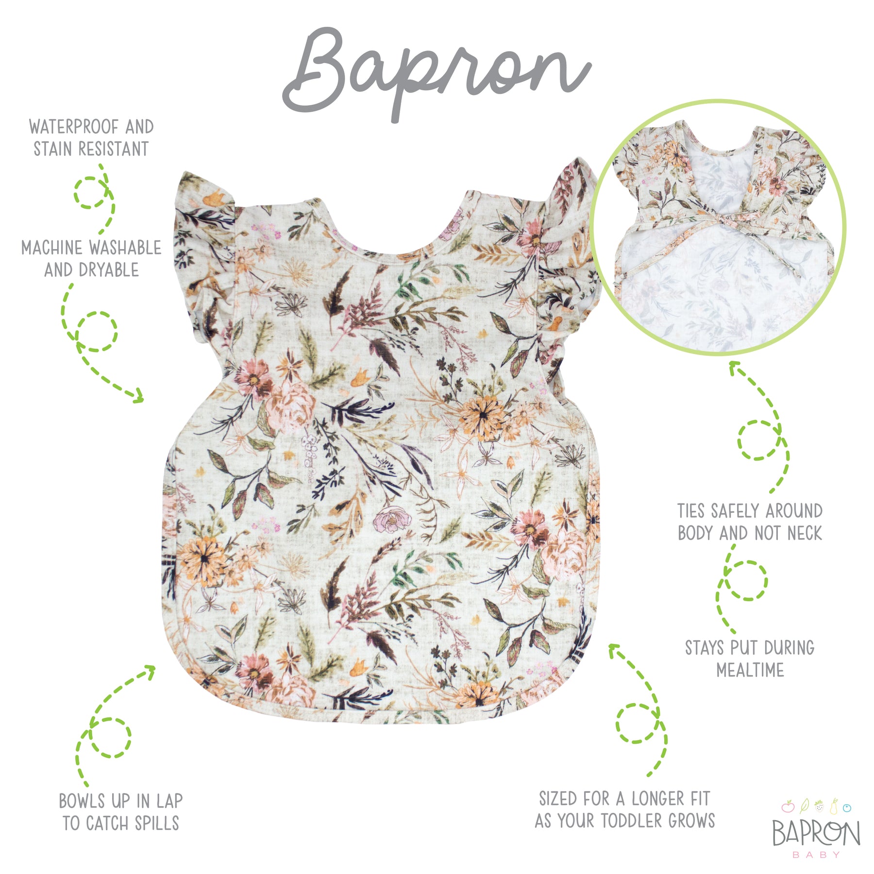 BABETE IMPERMEÁVEL - DELILAH FLORAL FLUTTER