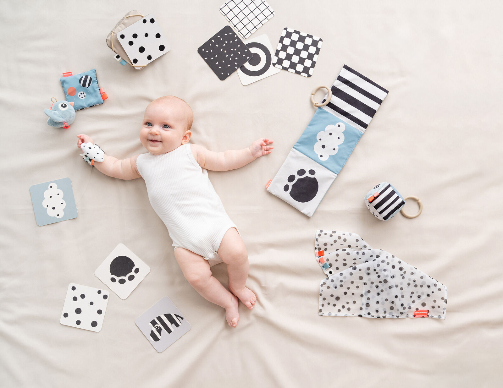 ROCAS COM VELCRO HAPPY CLOUDS - AZUL