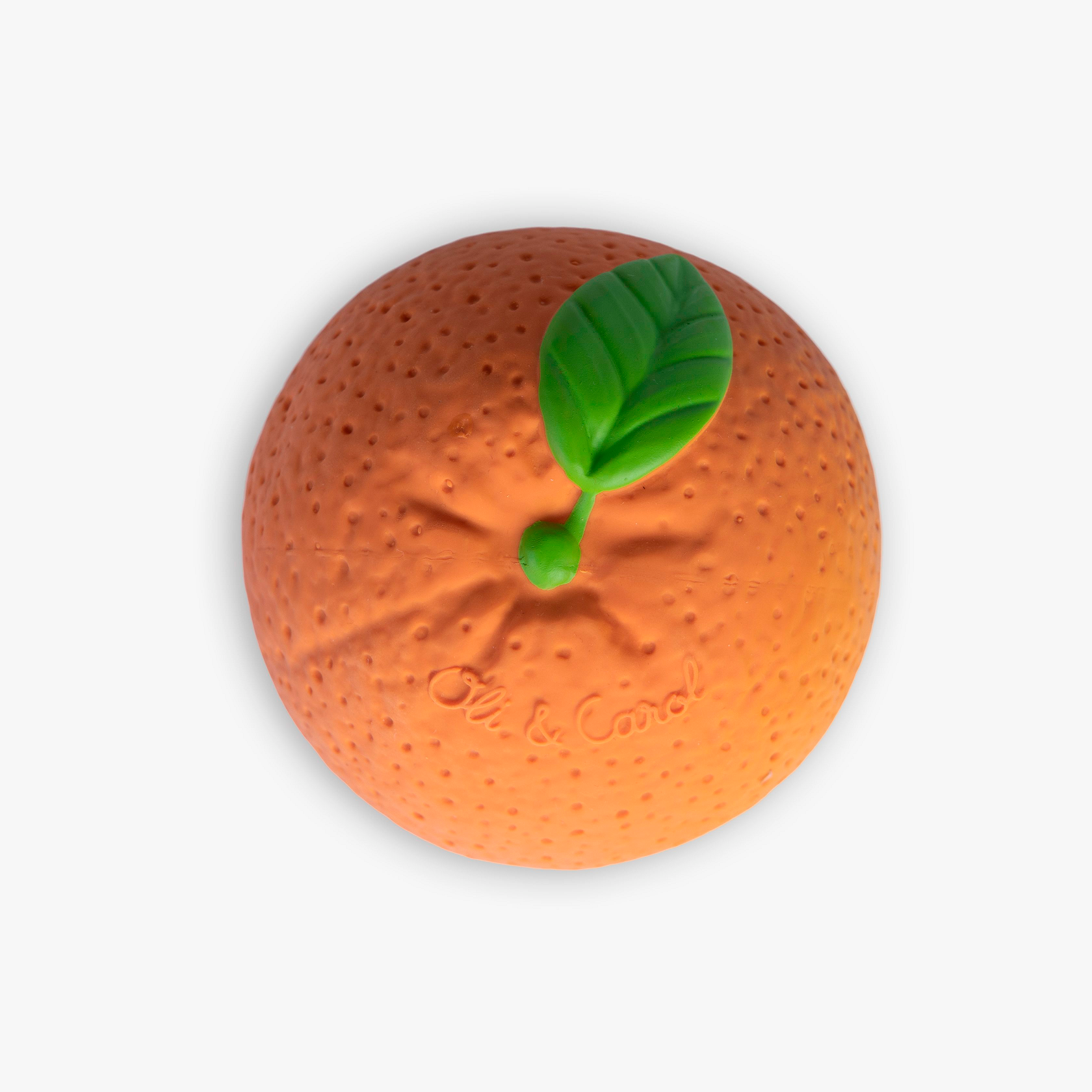 BOLA SENSORIAL EM BORRACHA NATURAL - LARANJA