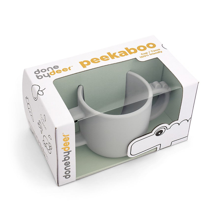 COPO PEEKABOO CROCO CINZA