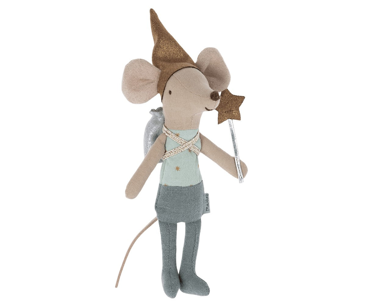 TOOTH FAIRY MOUSE IN MATCHBOX - BLUE