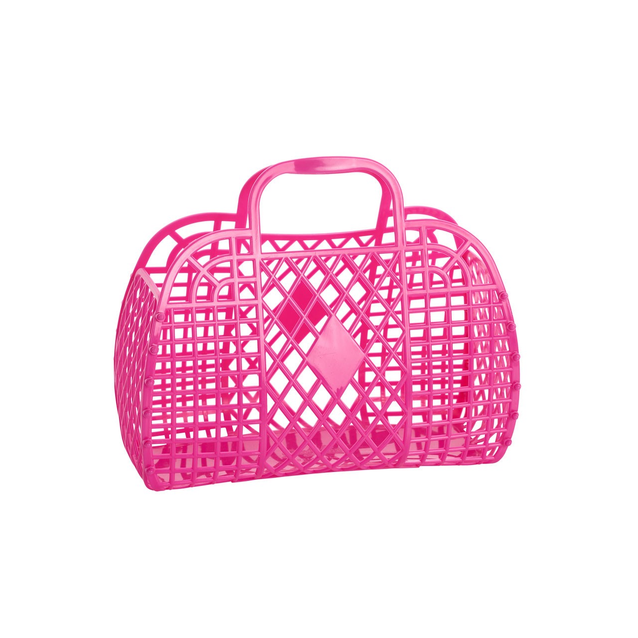 RETRO BASKET PEQUENO ROSA FORTE