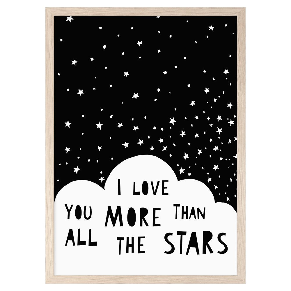 POSTER I LOVE YOU MORE THAN (A4)