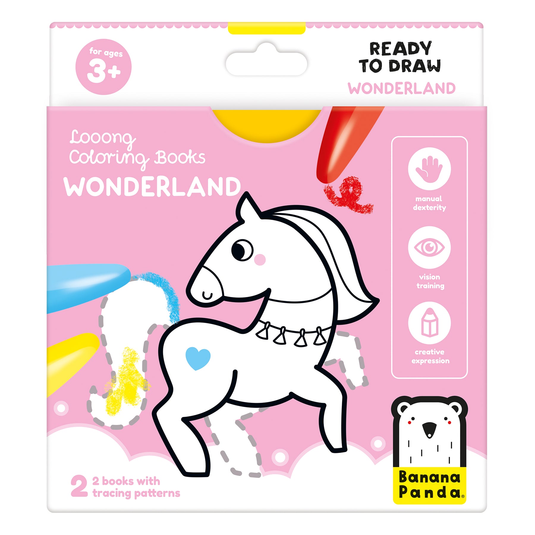 LIVRO PARA COLORIR +3 ANOS - READY TO DRAW WONDERLAND