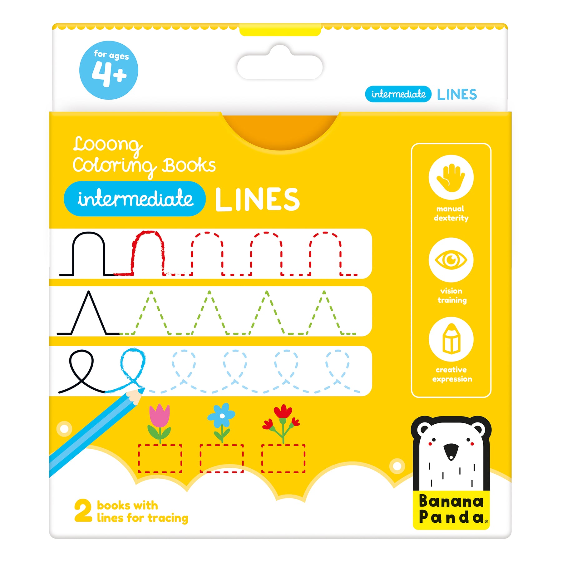 LIVRO PARA COLORIR +4 ANOS - READY TO TRACE INTERMEDIATE LINES