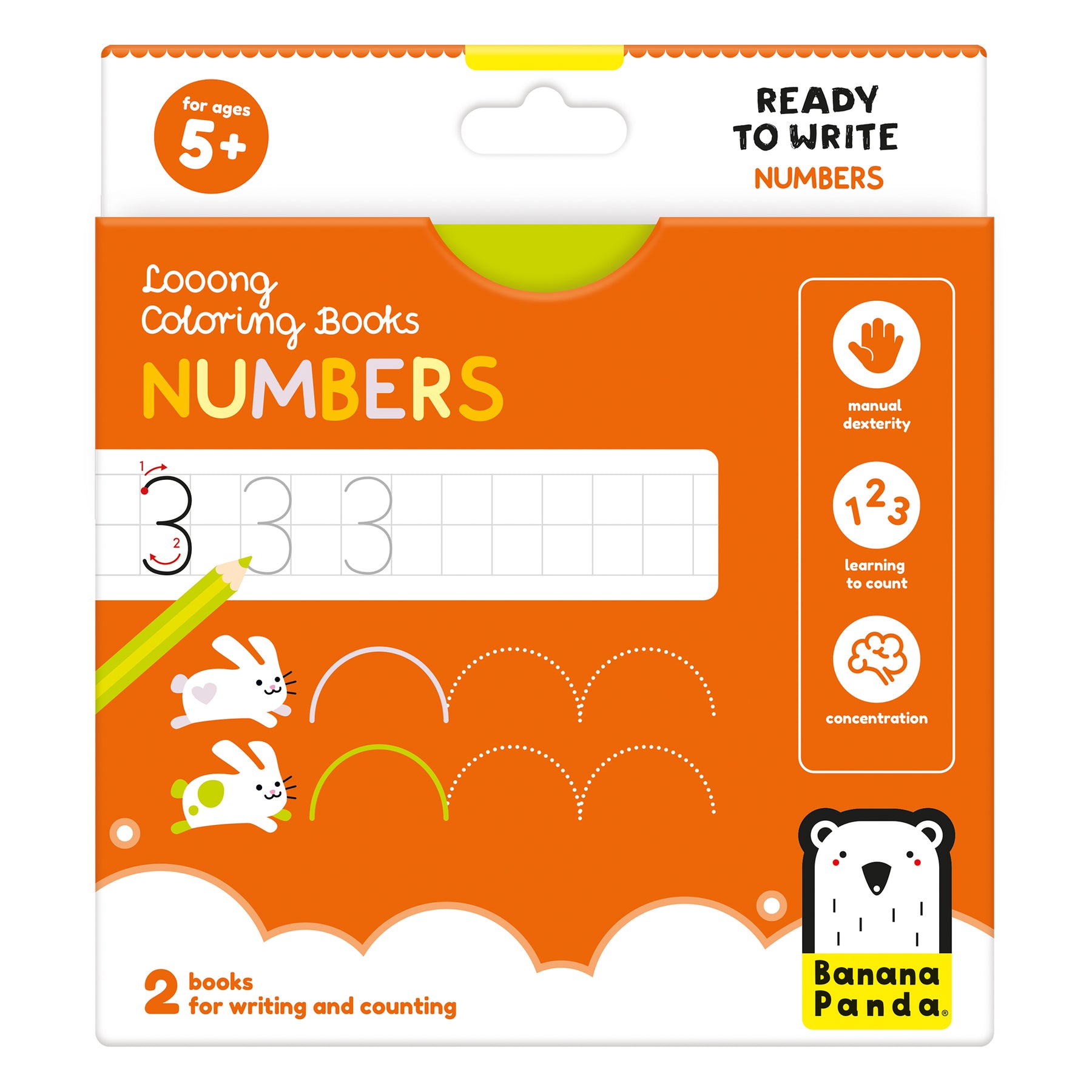 LIVRO PARA COLORIR +5 ANOS - READY TO WRITE NUMBERS