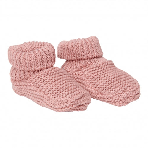 BOTINHAS DE BEBÉ EM MALHA DARK PINK - TAMANHO 1