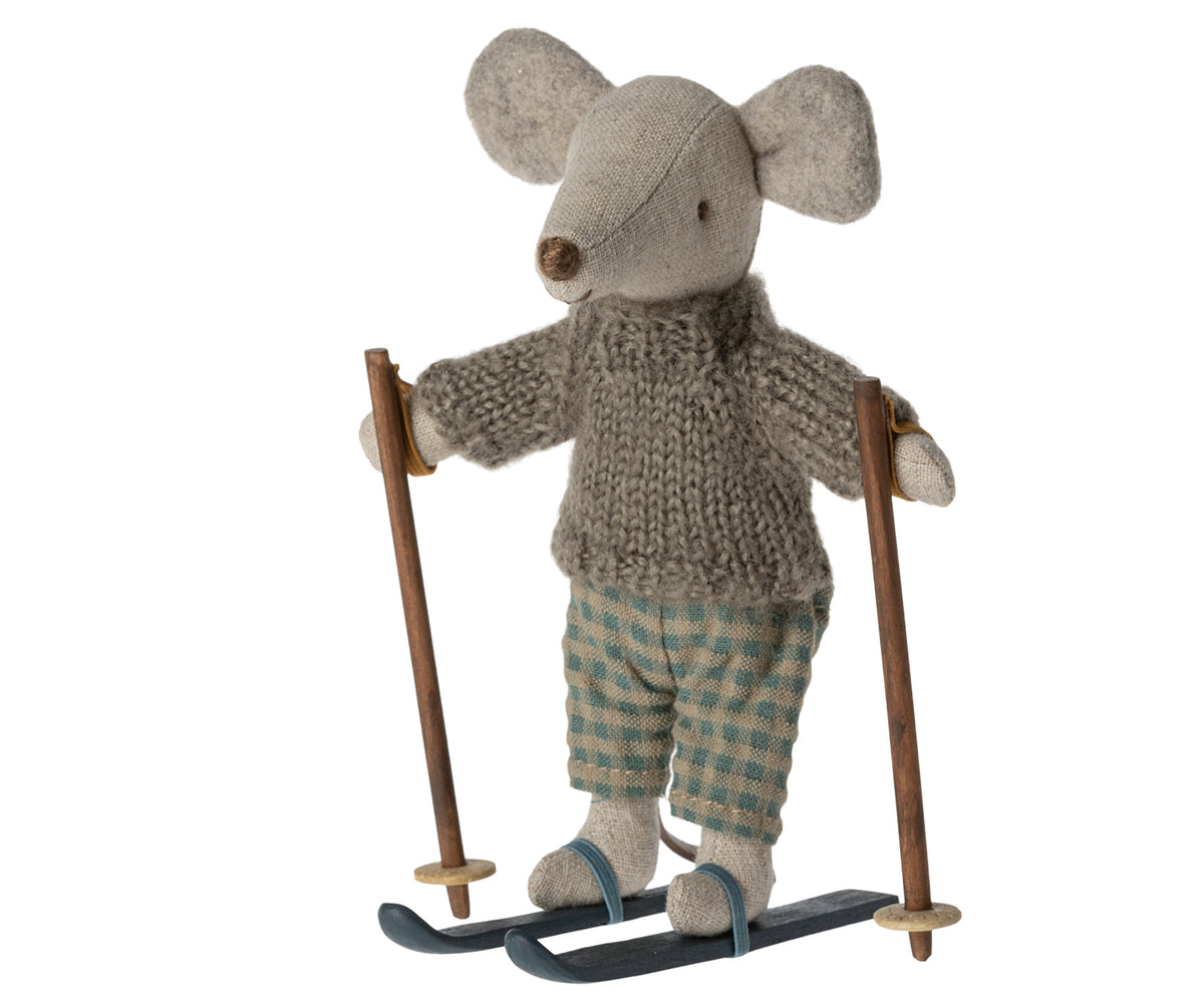 WINTER MOUSE WITH SKI SET BIG BROTHER