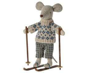 WINTER MOUSE WITH SKI SET DAD