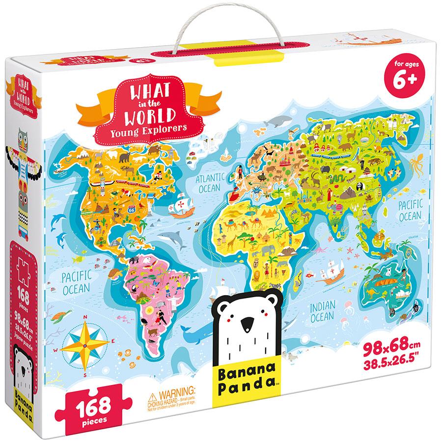 PUZZLE 168 PCS - WHAT IN THE WORLD, YOUNG EXPLORERS