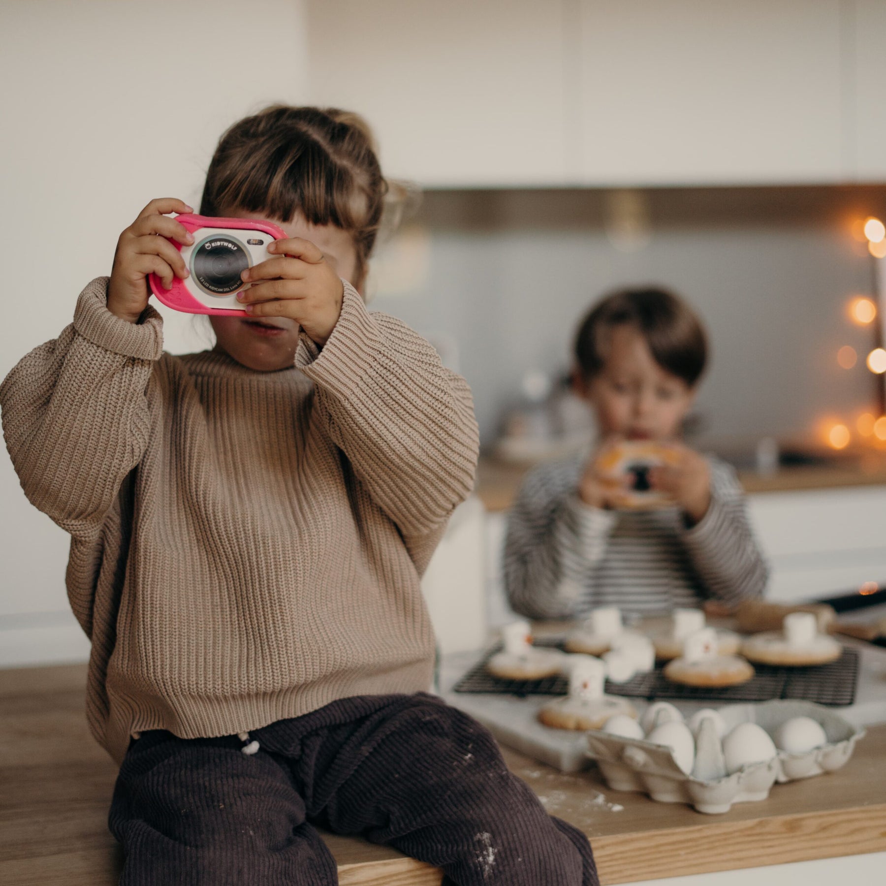 MÁQUINA FOTOGRÁFICA DIGITAL RESISTENTE À ÁGUA - KIDYCAM ROSA