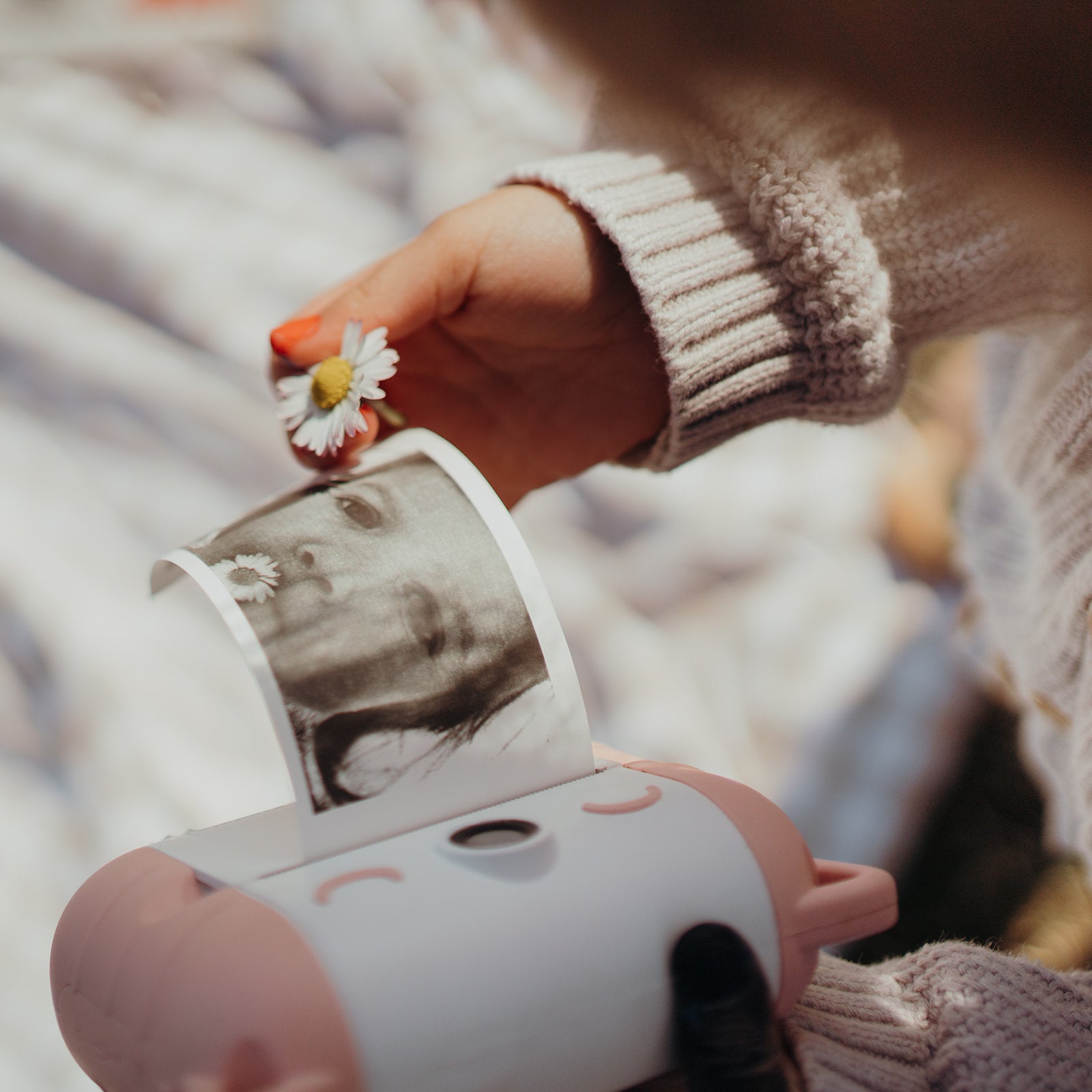 MÁQUINA FOTOGRÁFICA DIGITAL COM IMPRESSÃO TÉRMICA - KIDYPRINT ROSA