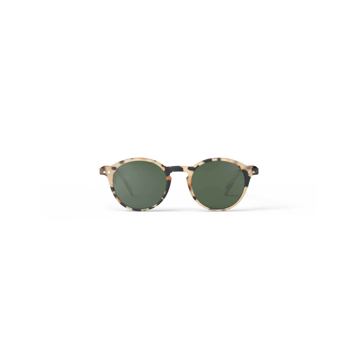 ÓCULOS DE SOL ADULTO #D LIGHT TORTOISE POLARIZED (GREEN LENSES)