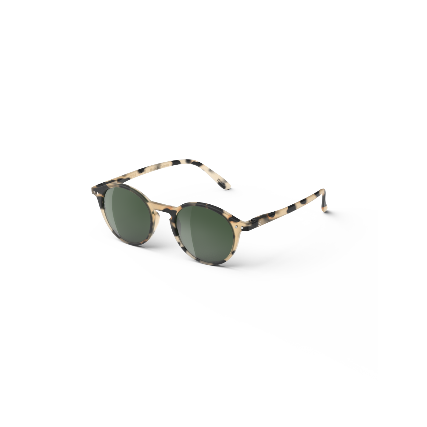 ÓCULOS DE SOL ADULTO #D LIGHT TORTOISE POLARIZED (GREEN LENSES)