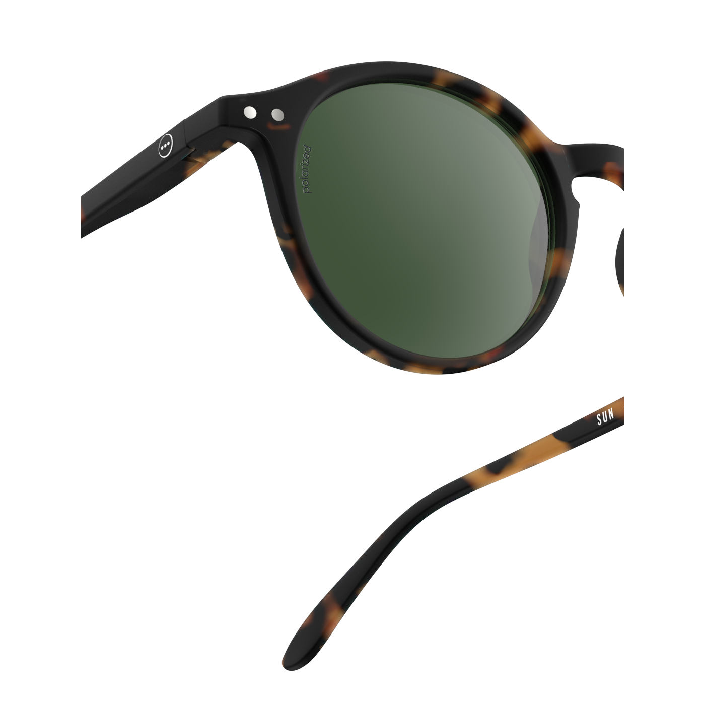 ÓCULOS DE SOL ADULTO #D TORTOISE POLARIZED (GREEN LENSES)