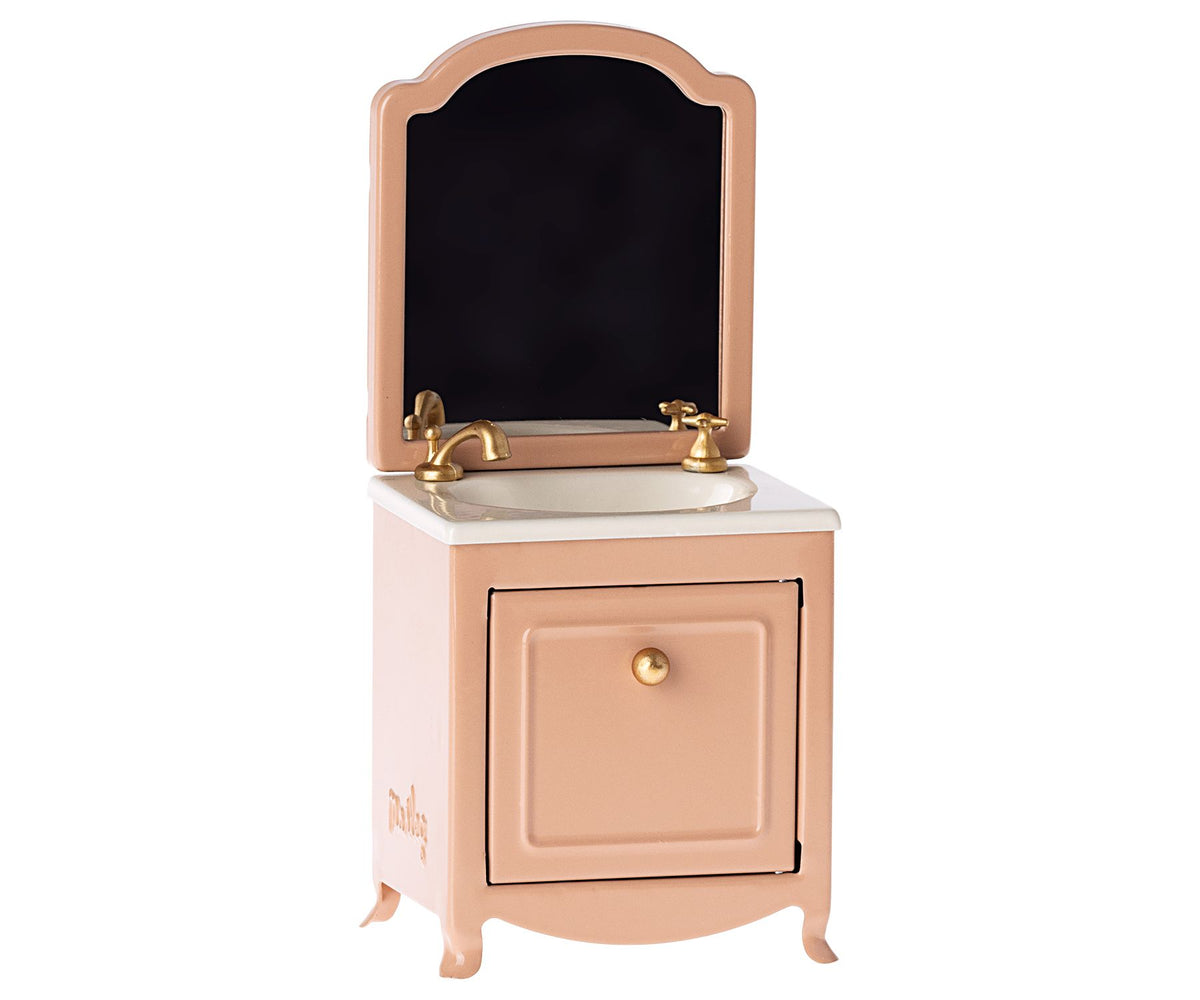 MOUSE SINK DRESSER WITH MIRROR - DARK POWDER