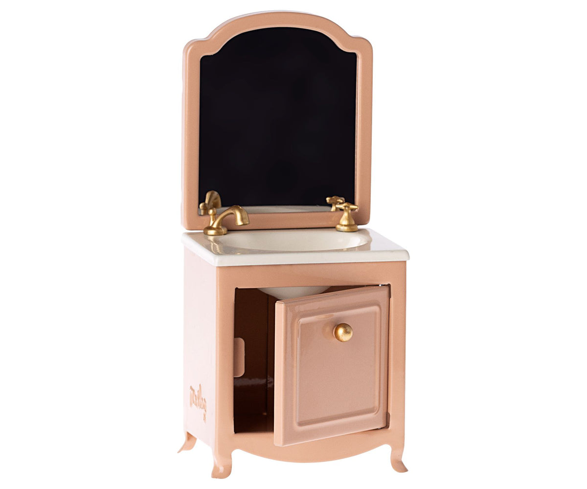 MOUSE SINK DRESSER WITH MIRROR - DARK POWDER