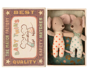 BABY MICE TWINS IN MATCHBOX