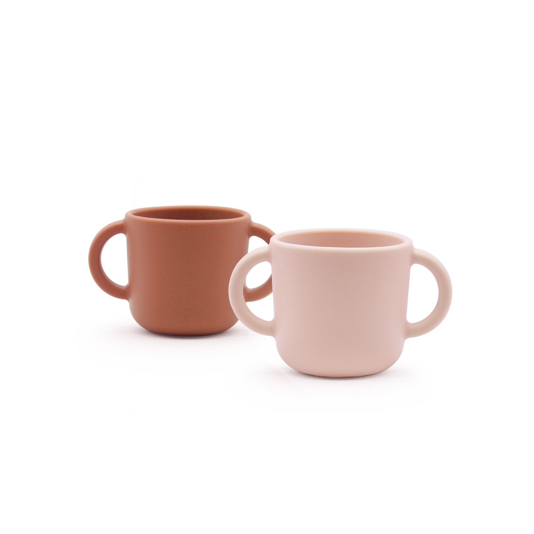 COPOS COM PEGAS SILICONE - BLUSH/TERRACOTTA