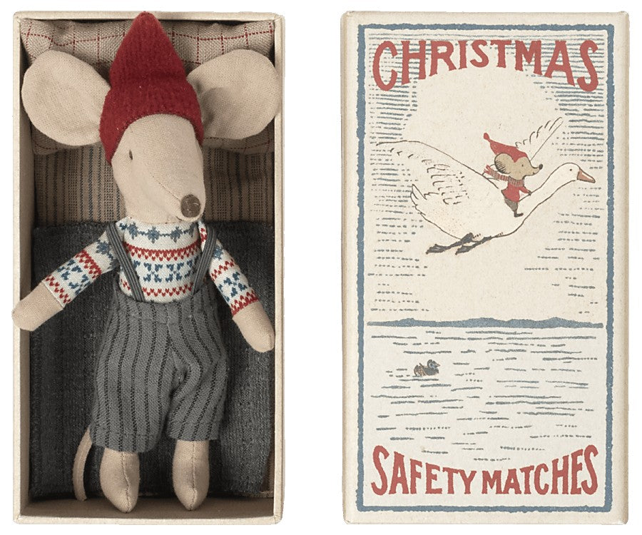 CHRISTMAS MOUSE IN MATCHBOX BIG BROTHER