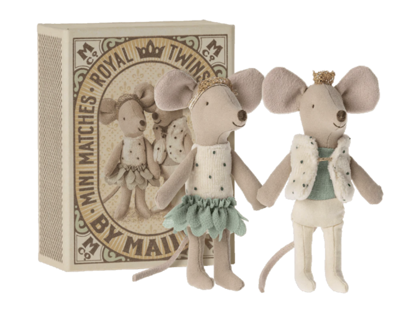 ROYAL TWINS MICE - LITTLE BROTHER AND LITTLE SISTER IN BOX