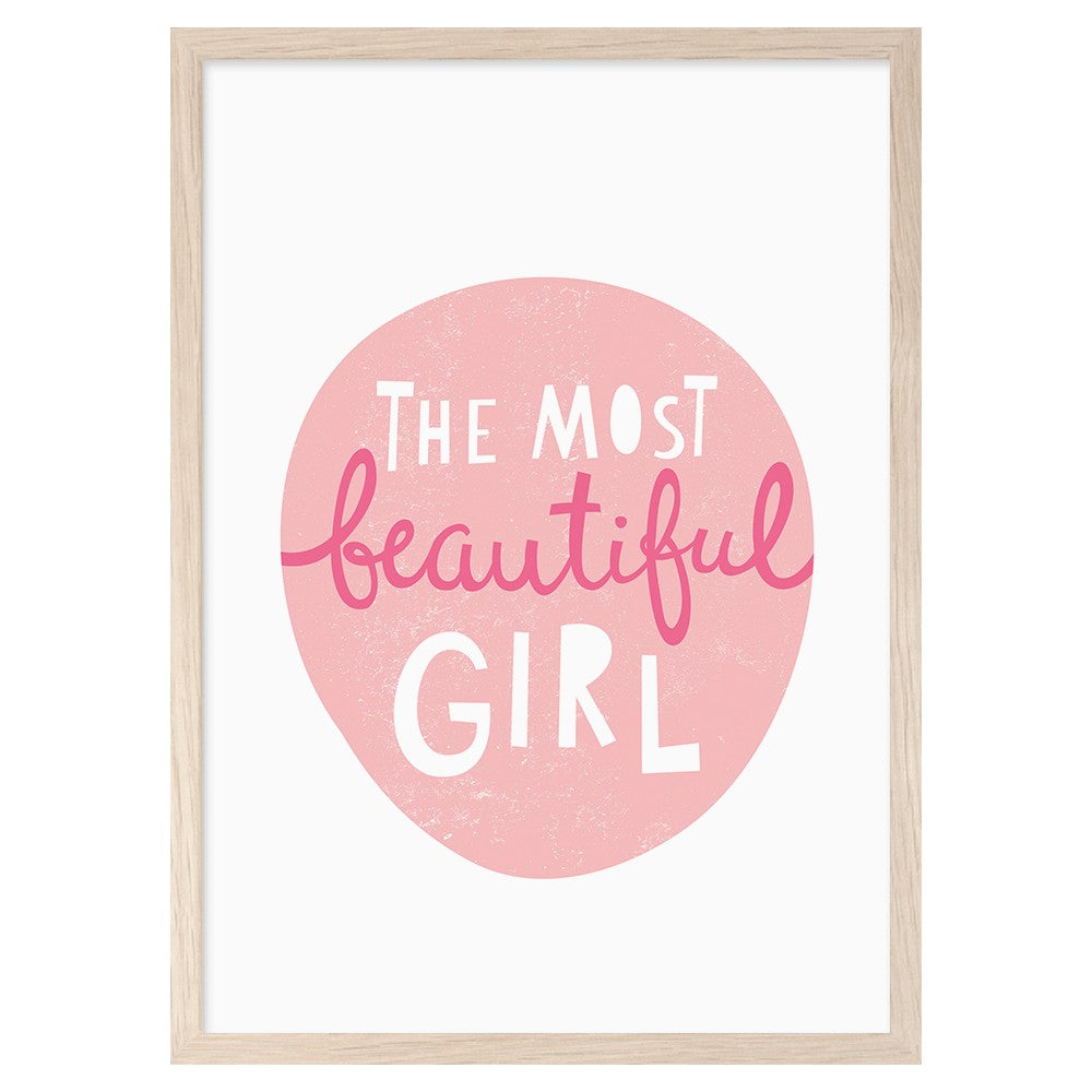 POSTER THE MOST BEAUTIFUL GIRL (A3)