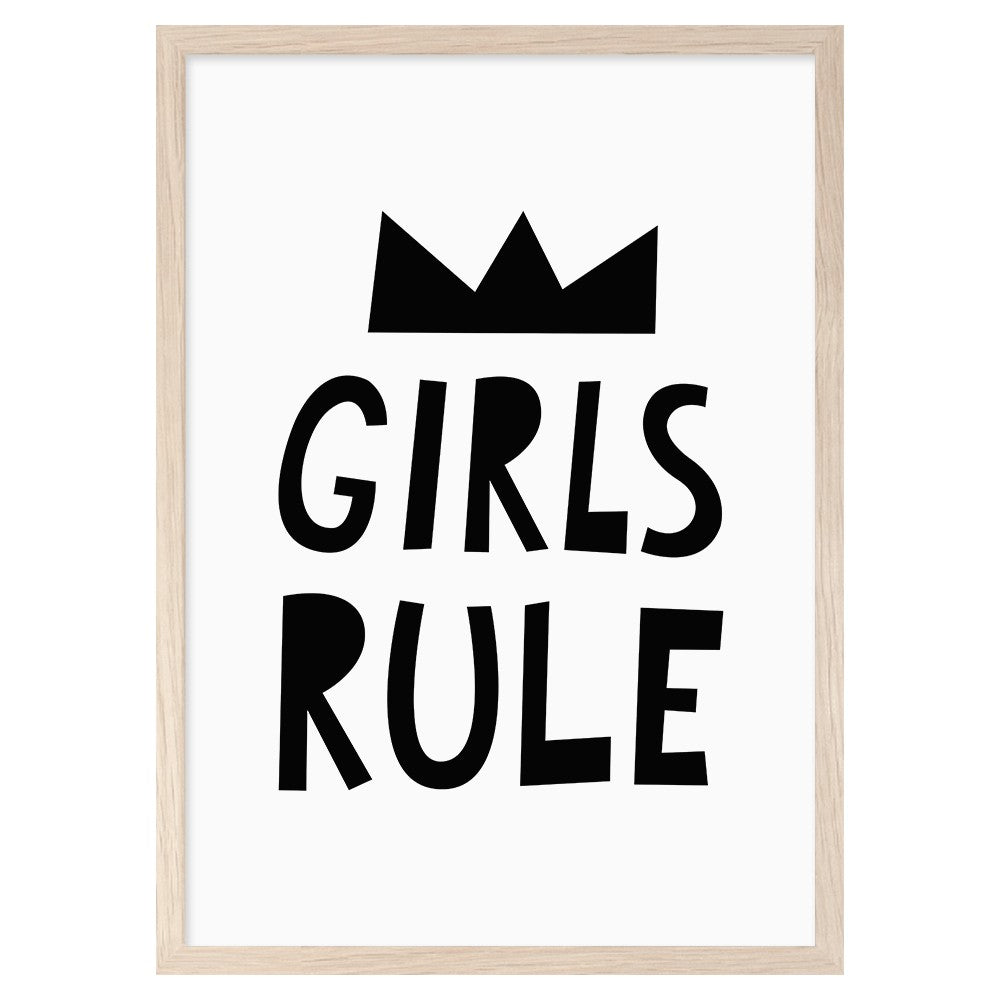 POSTER GIRLS RULE (A3)